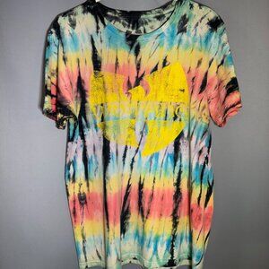 Tie Dye Wu-Tang Clan T-Shirt, Mens Size Medium